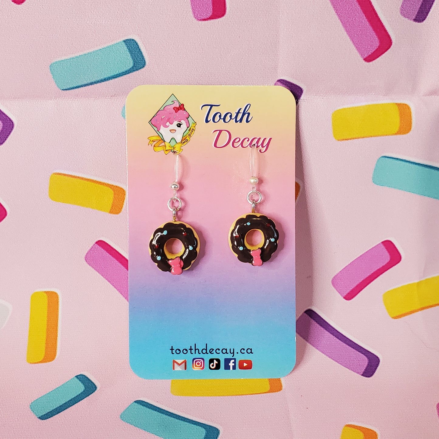 Donut Dangle Earrings