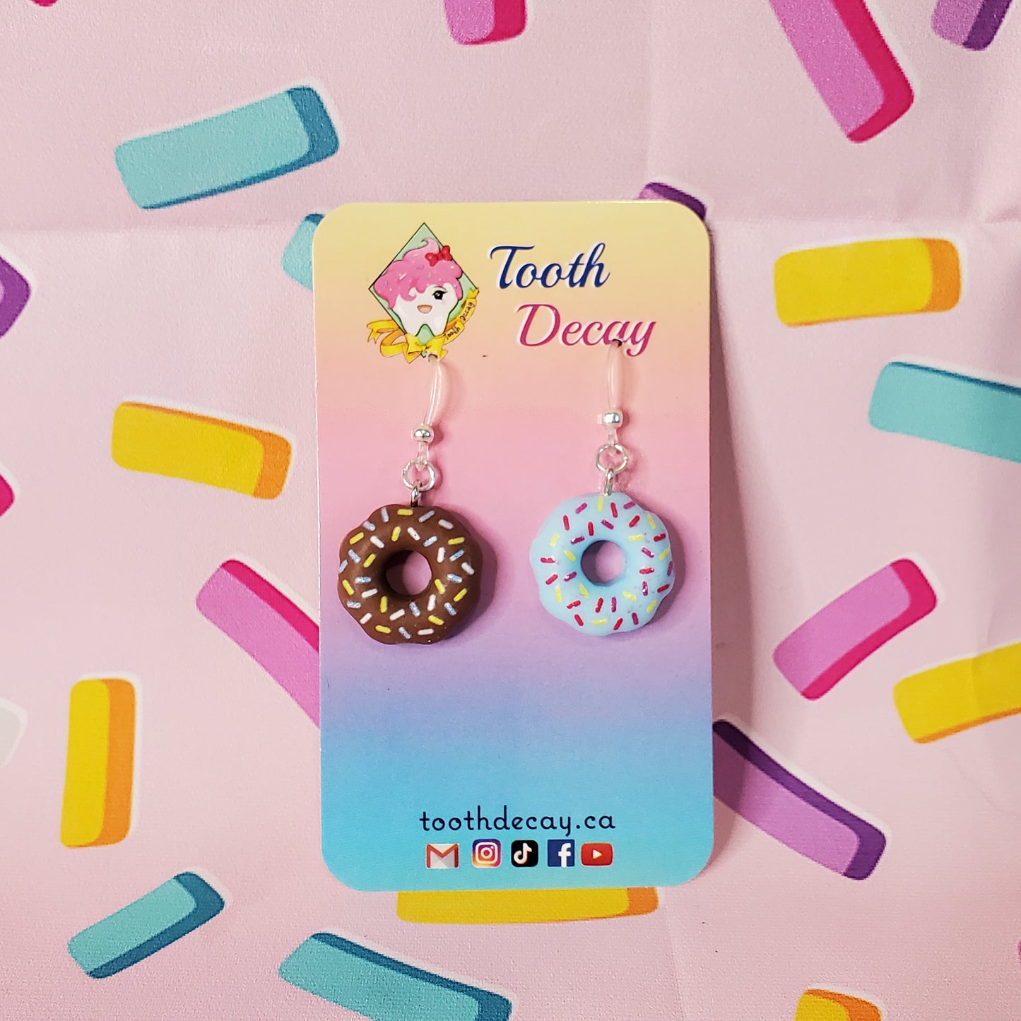 Donut Dangle Earrings