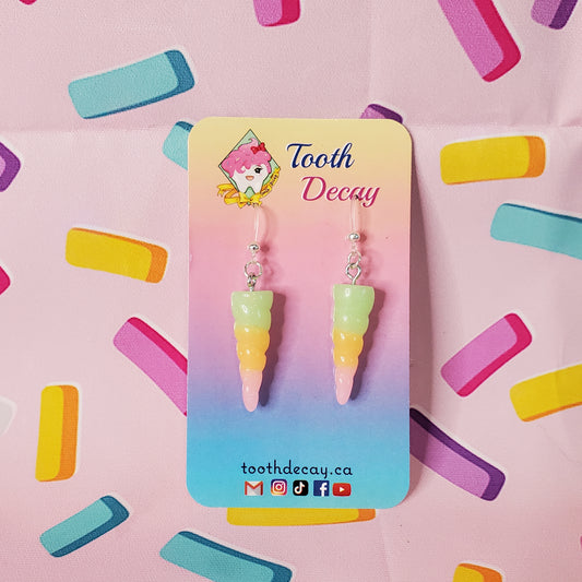Unicorn Horn Dangle Earrings