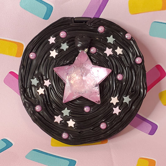 Fucshia Darkness Compact Mirror