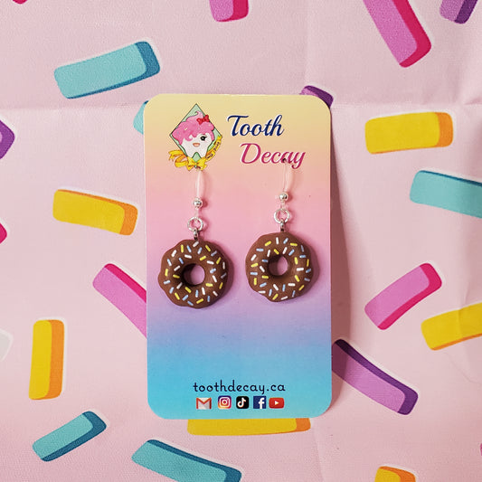 Donut Dangle Earrings