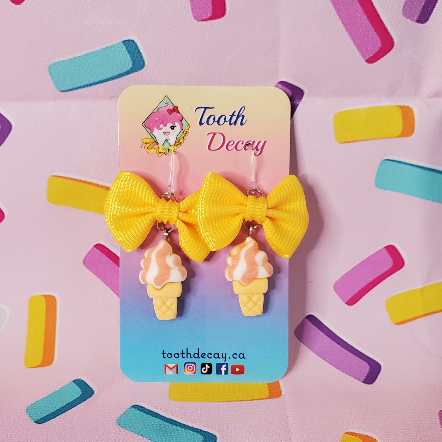 Ice Cream Dangle Earrings