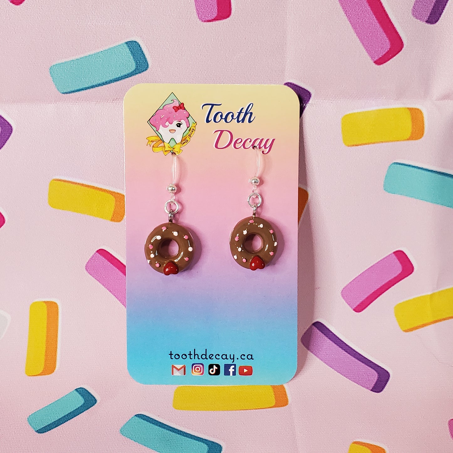 Donut Dangle Earrings