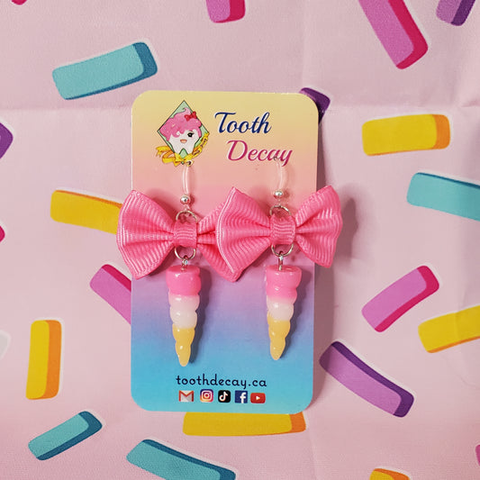 Unicorn Horn Dangle Earrings