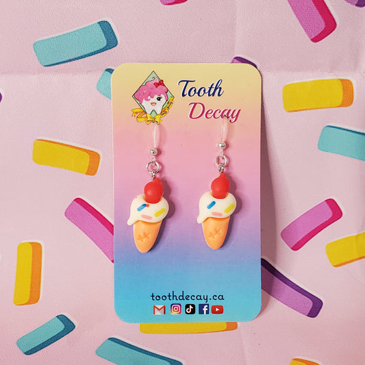 Ice Cream Dangle Earrings