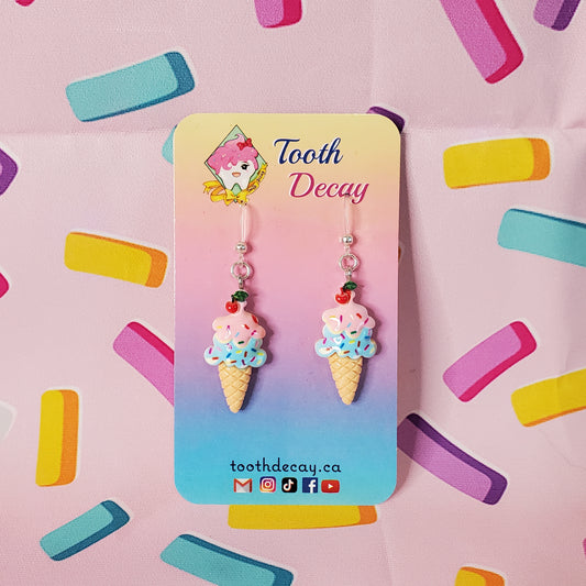 Ice Cream Dangle Earrings