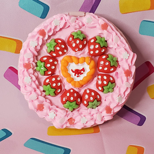 Strawberry Social Compact MIrror