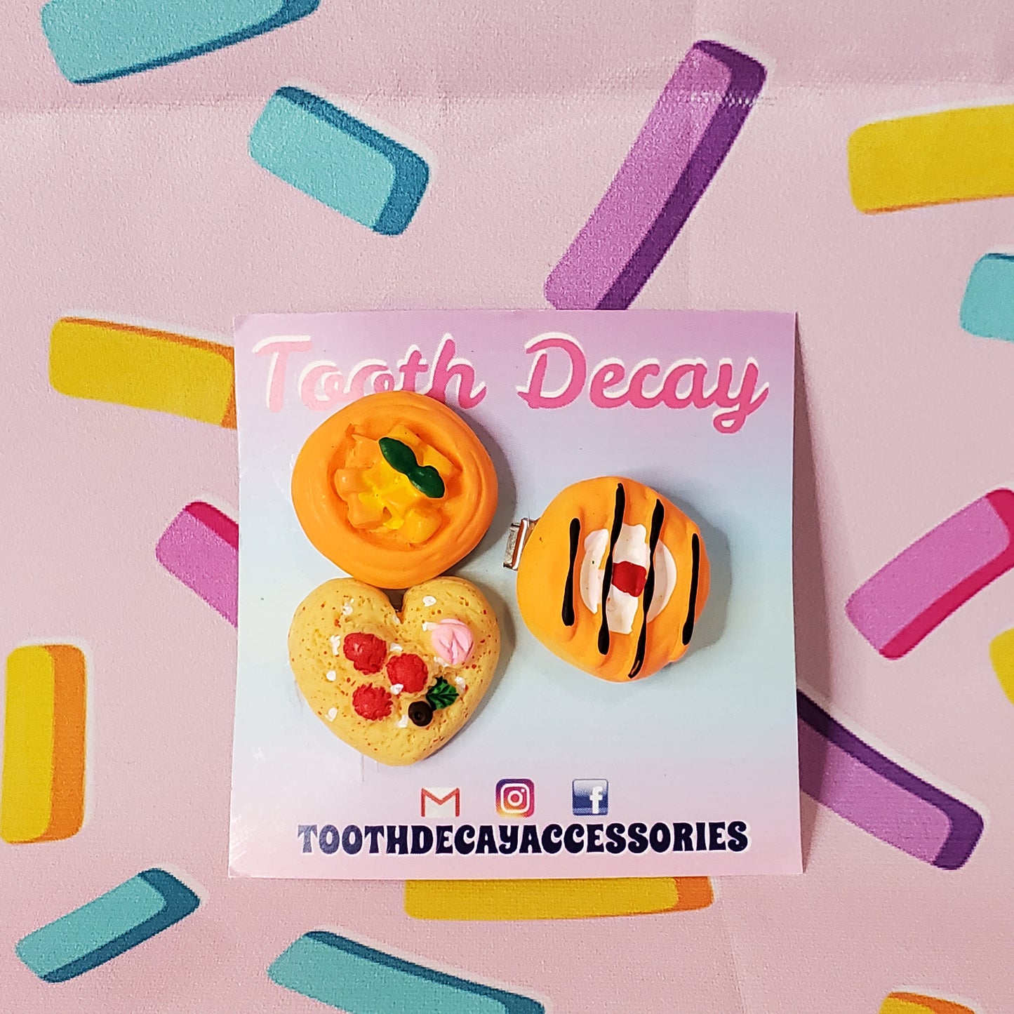 Baked Sweets Mini Hairclips